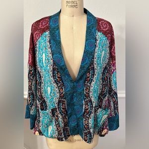 Zara Silk Kimono Jacket